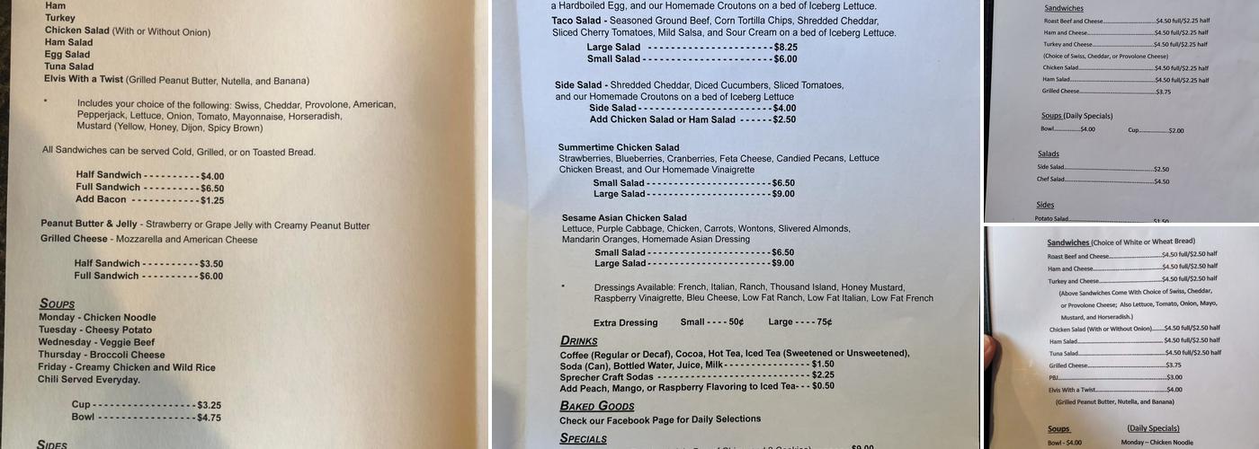 Deep Roots Bakery & Cafe Menu