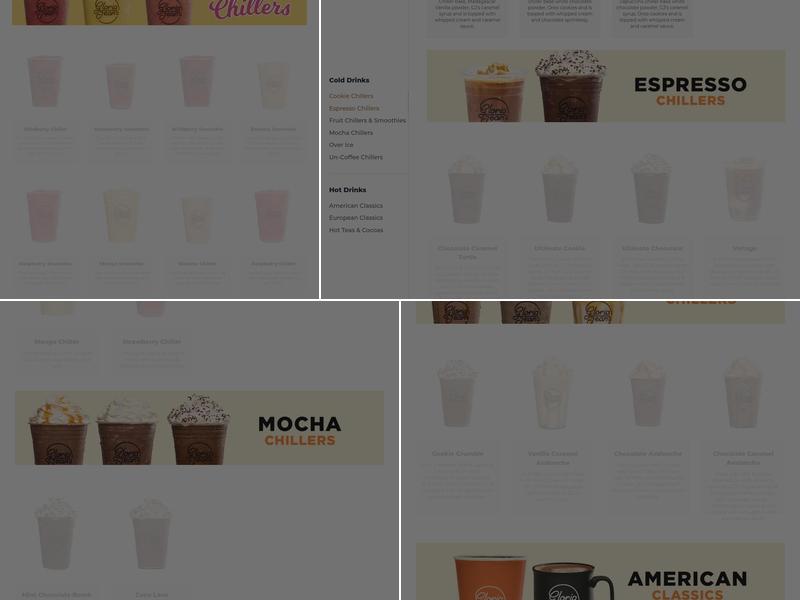 Gloria Jean's Coffees Eastland Mall Menu