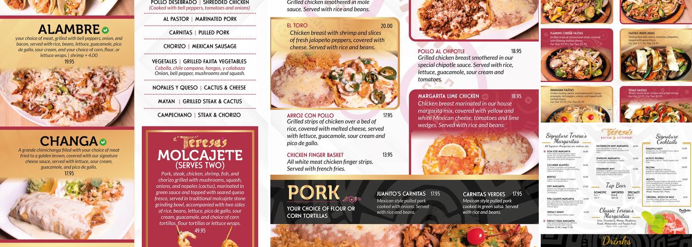 Teresa's Mexican Restaurant Menu