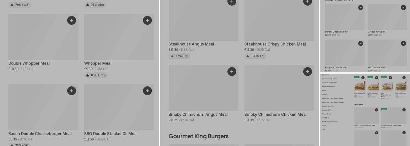 Burger King Menu