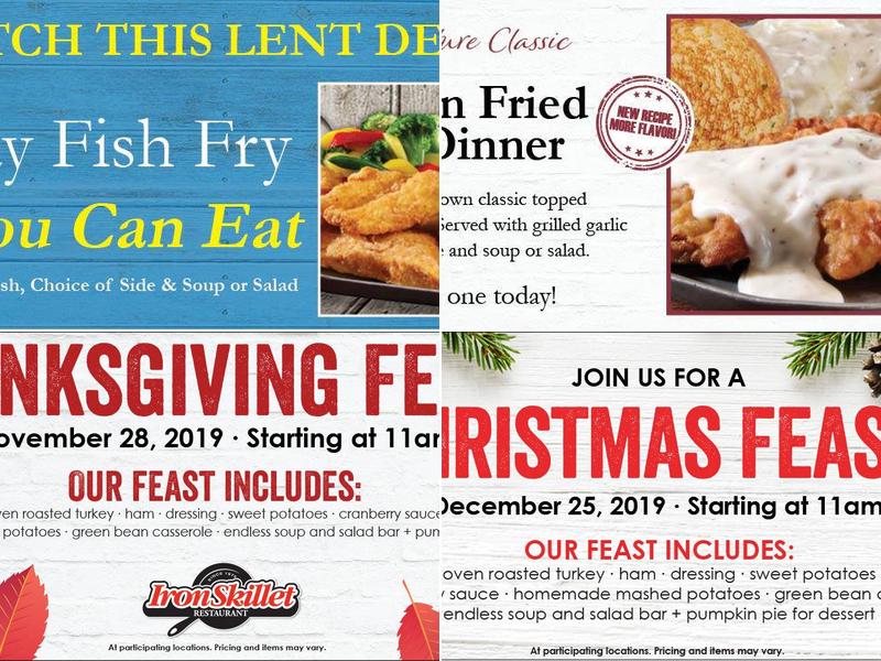 Iron Skillet Menu