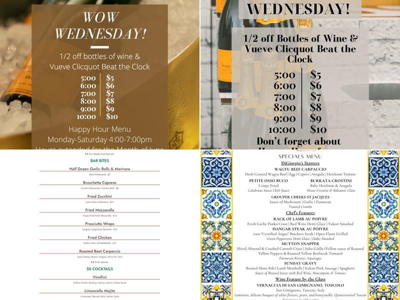 DiGiorgio's Cafe Largo Menu