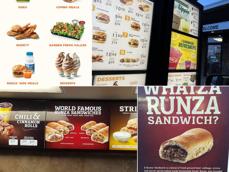 Runza Restaurant Menu