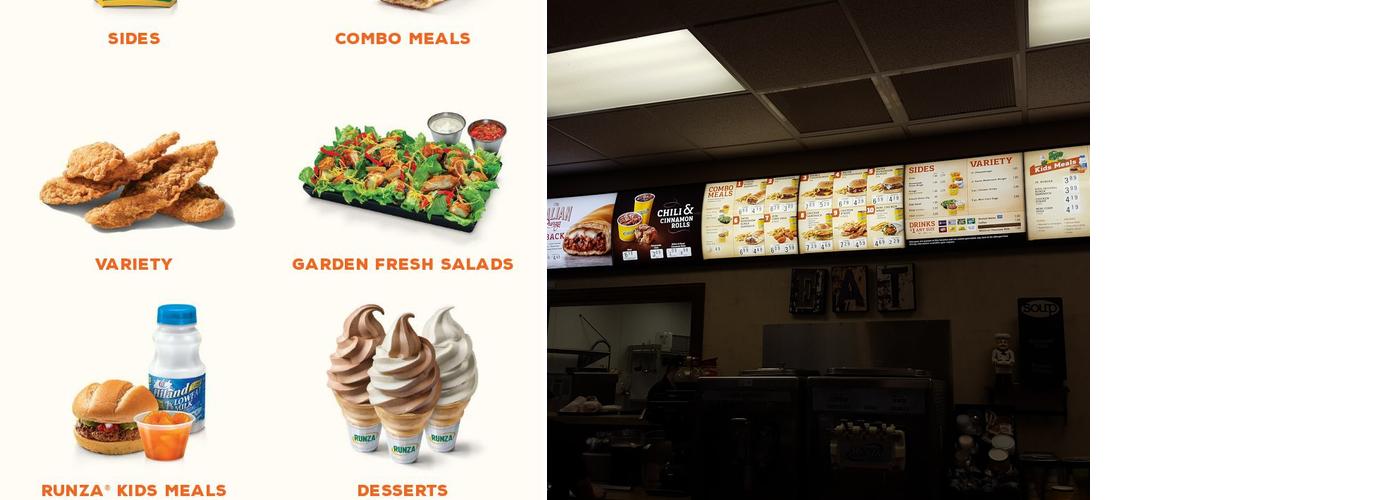 Runza Restaurant Menu