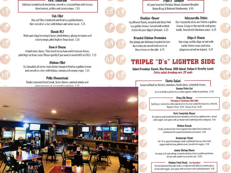 Denton Daily Double Keno Inc Menu