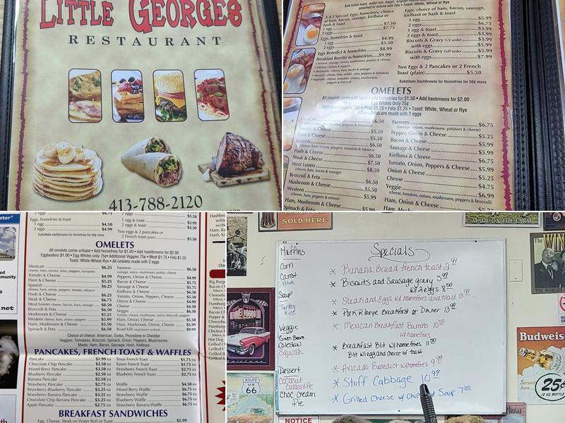 Little George's Restaurant Menu