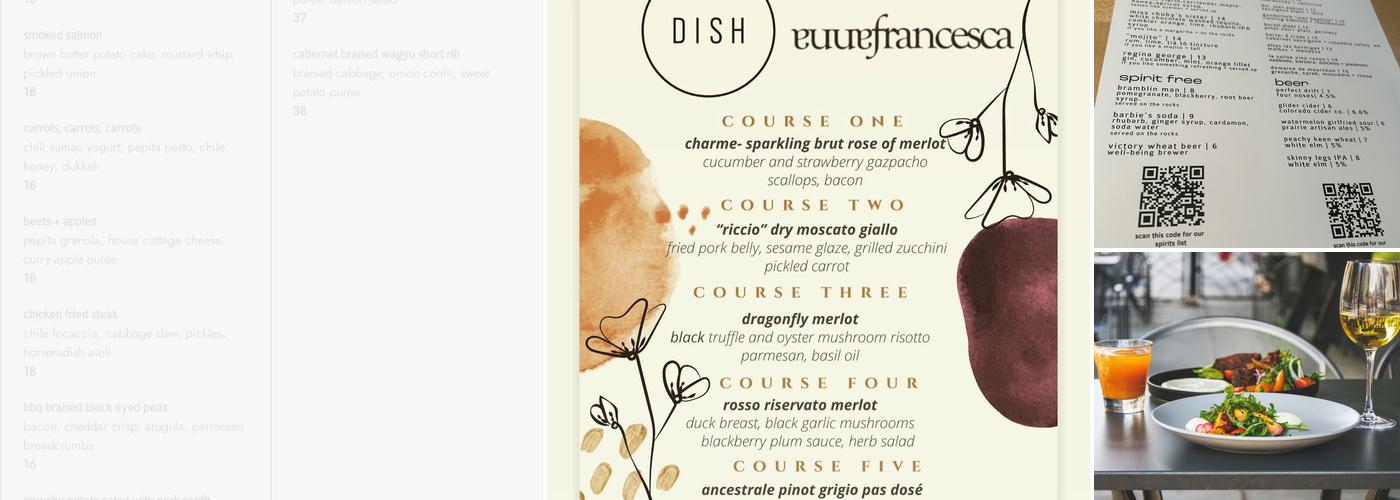 DISH Restaurant Menu