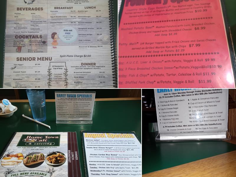 Home Town Cafe Menu
