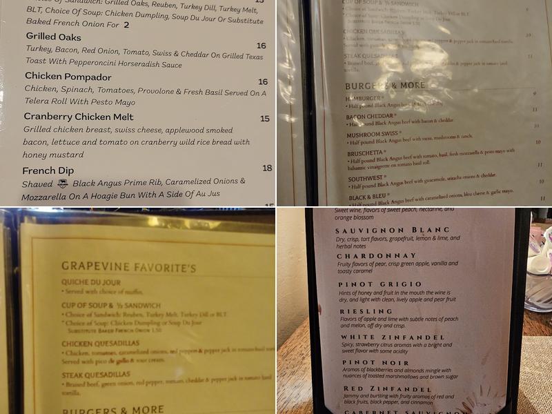 Grapevine Café Menu