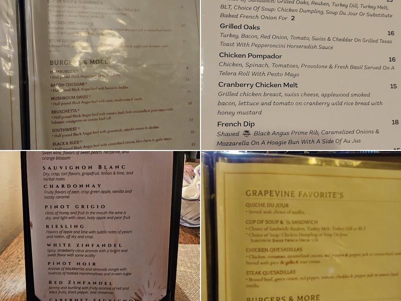 Grapevine Café Menu