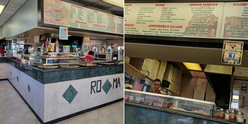 Roma Pizzeria Menu
