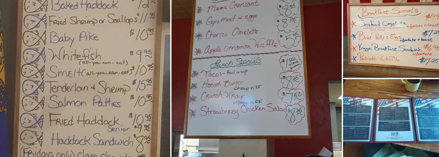 Old Glory Cafe Menu