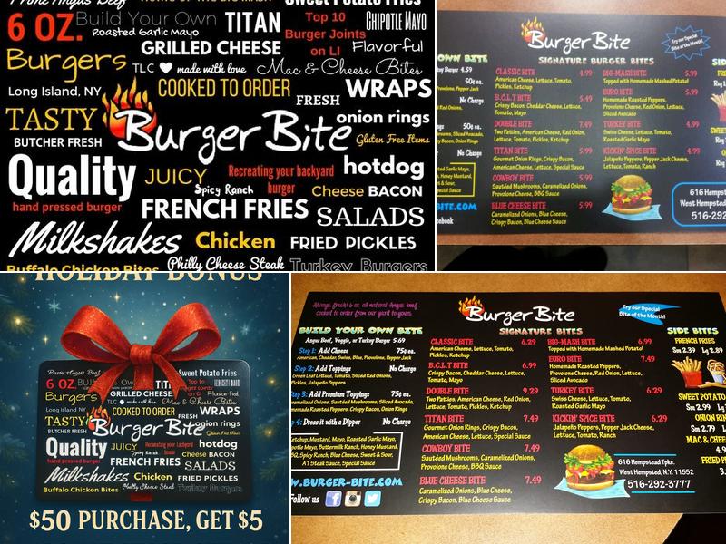 Burger Bite Menu