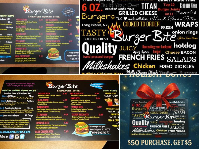 Burger Bite Menu