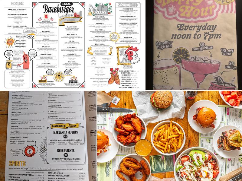 Bareburger Menu