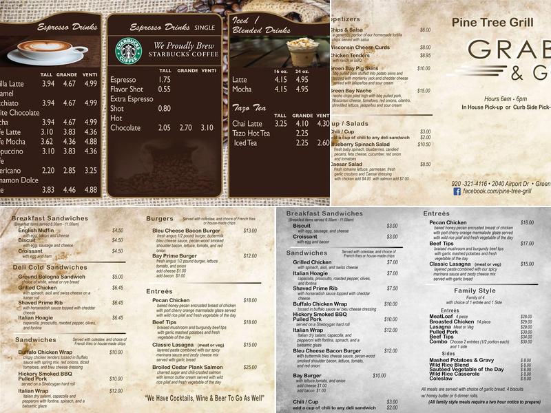Pine Tree Grill Menu