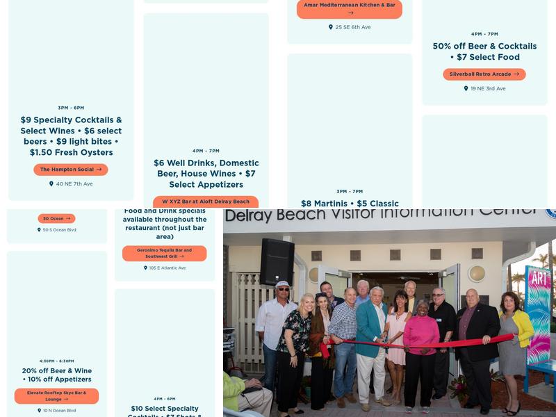 Delray Beach Downtown Development Authority Menu