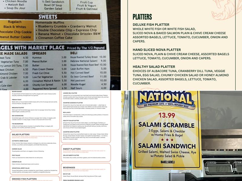 Bagels With Deli Menu