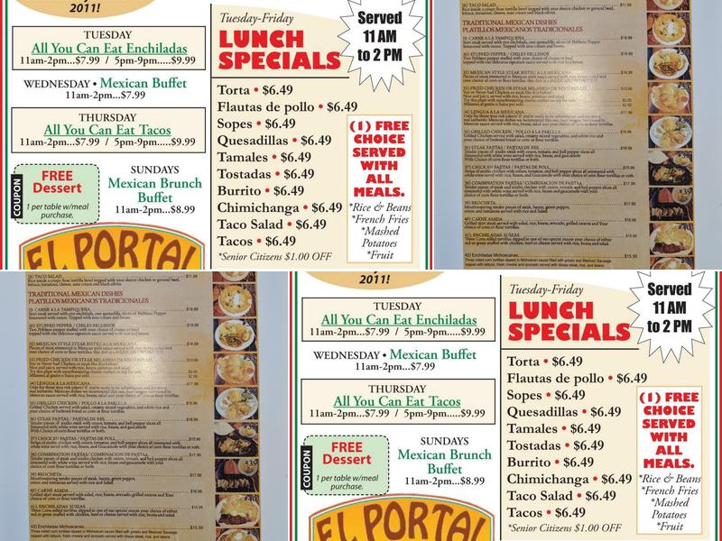 El Portal Menu