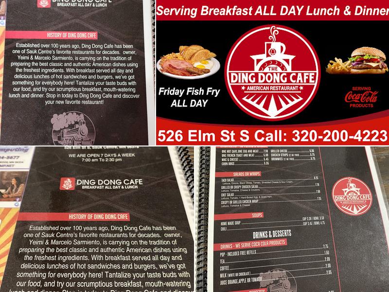 Ding Dong.Cafe Menu