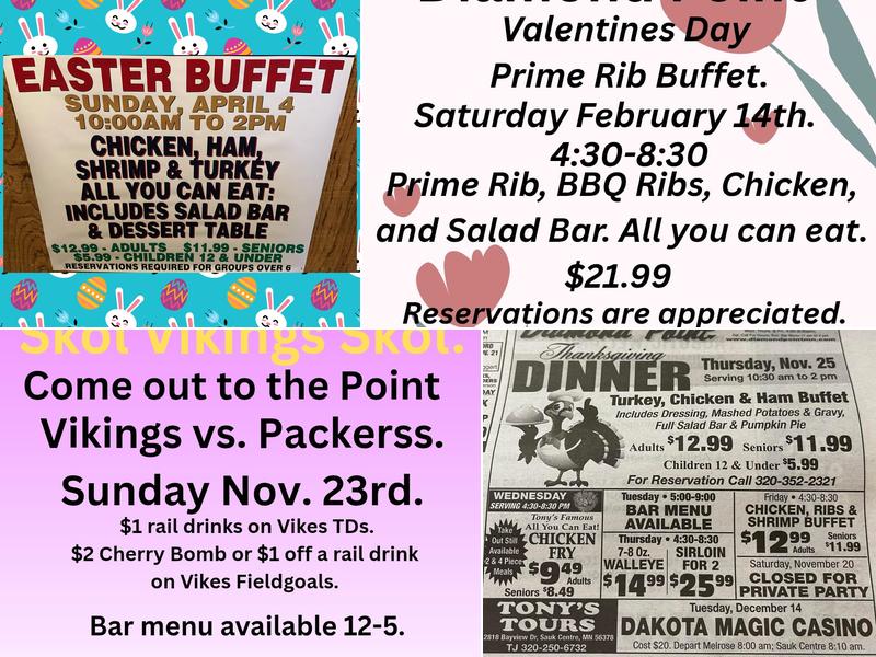 Diamond Point Menu