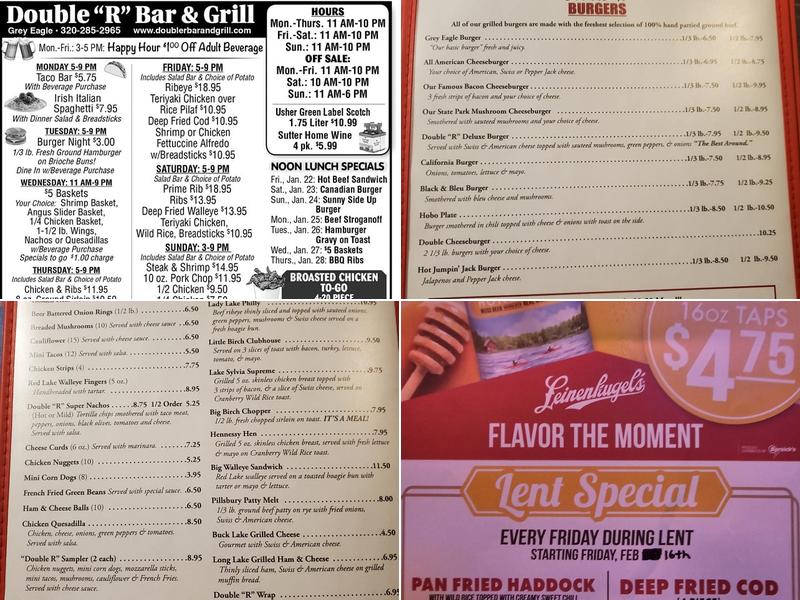Double R Bar & Grill Menu