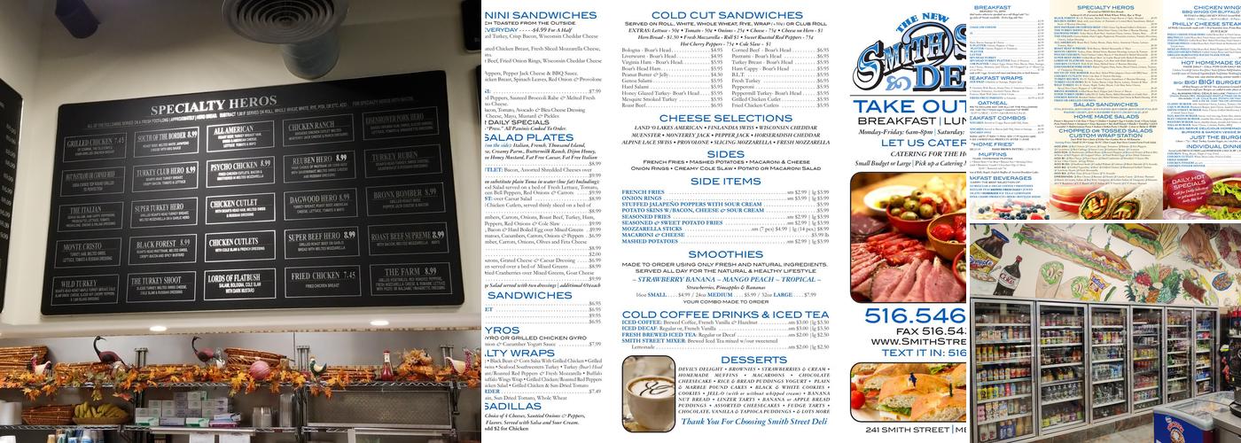 Smith Street Deli Menu