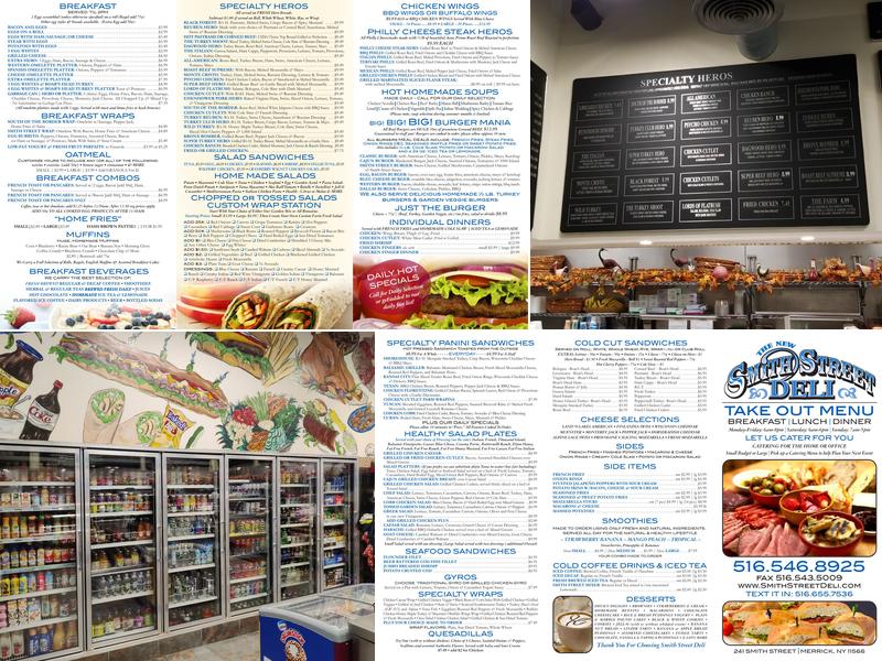 Smith Street Deli Menu