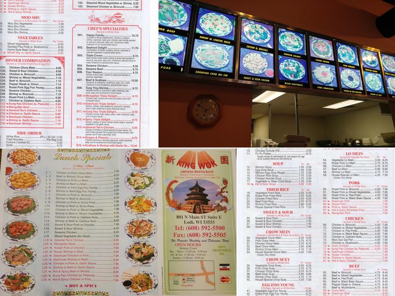 King Wok Menu