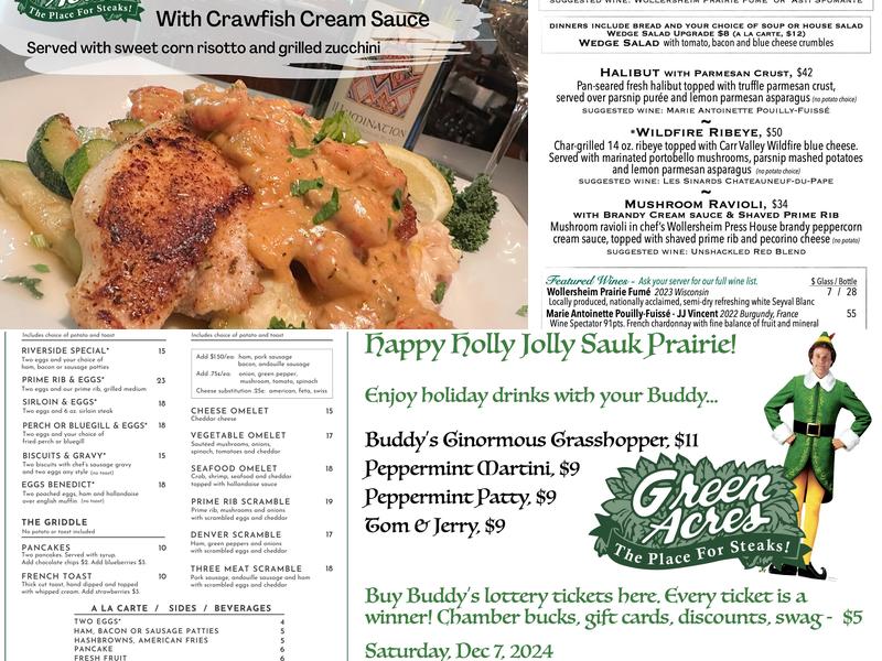 Green Acres Menu