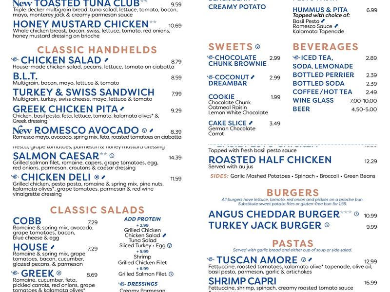 Cafe Express Menu