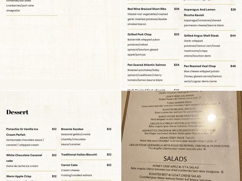 West End Cafe Menu