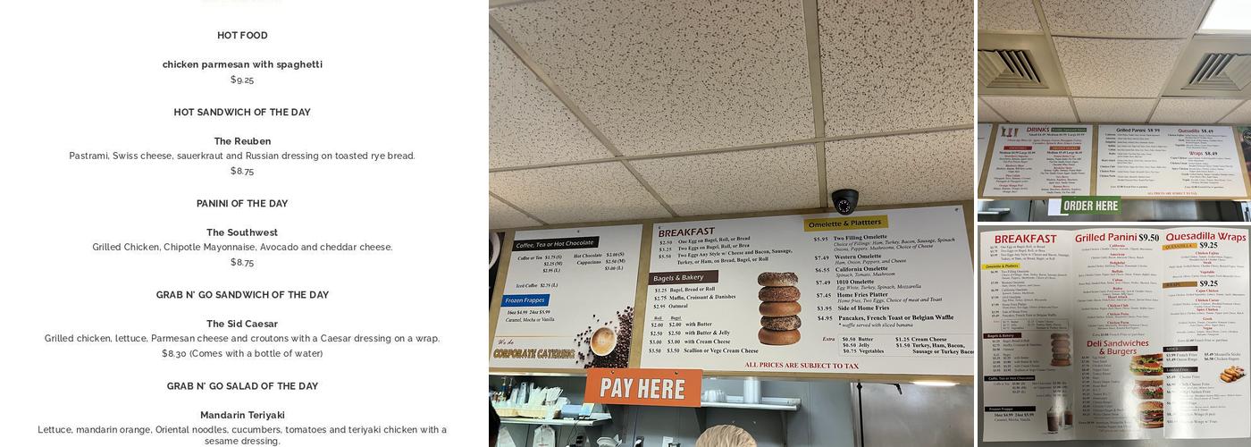 1010 cafe & grill Menu