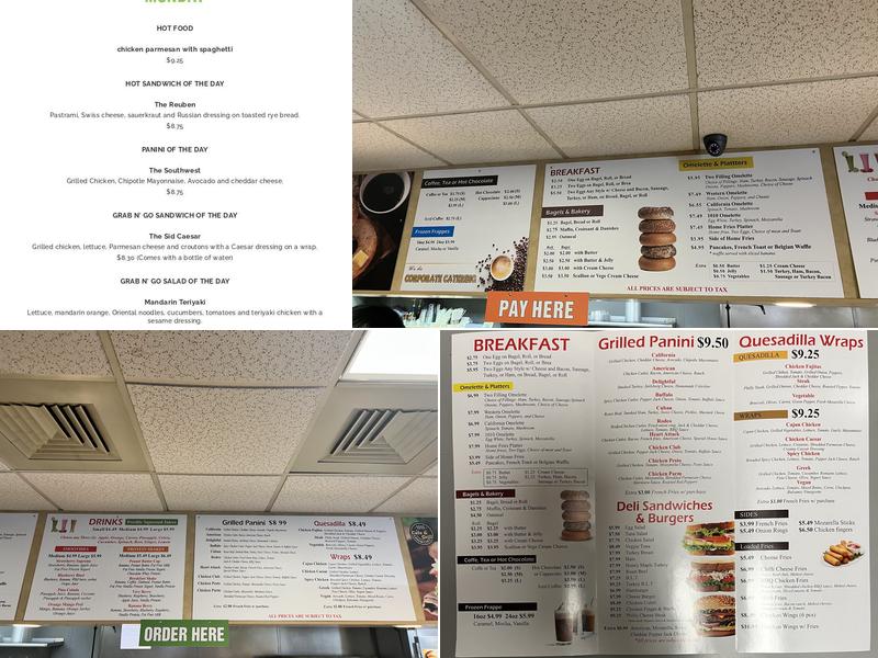 1010 cafe & grill Menu