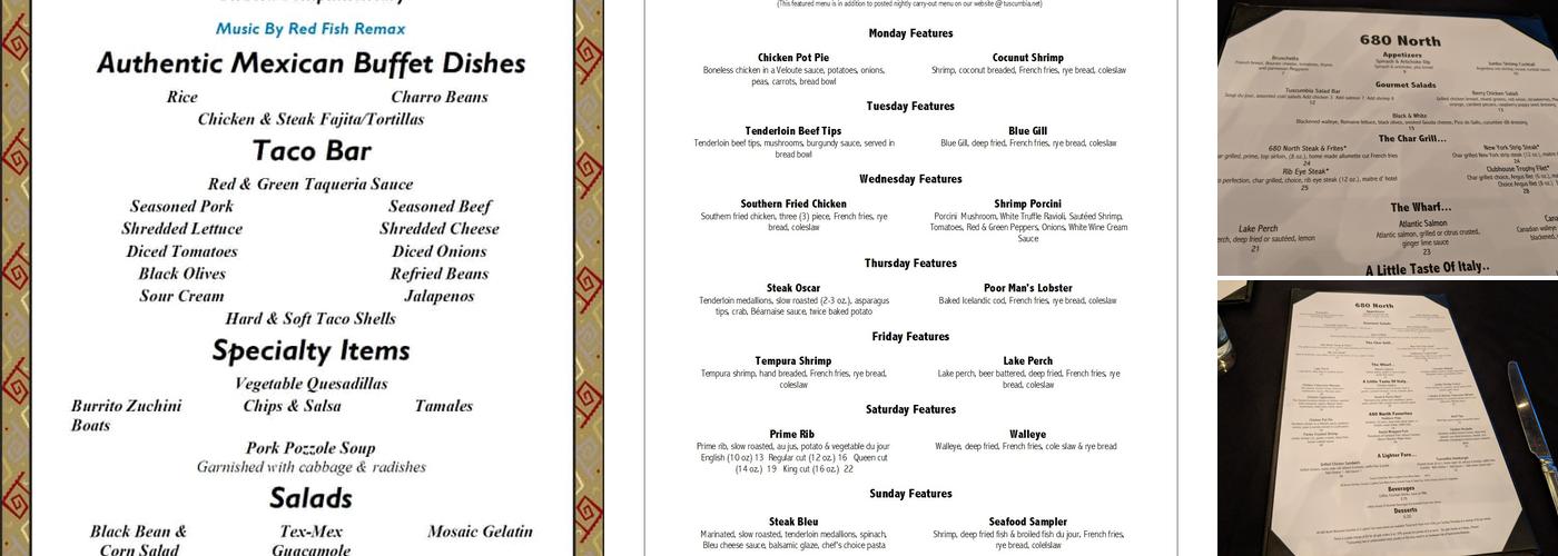 680 North Menu