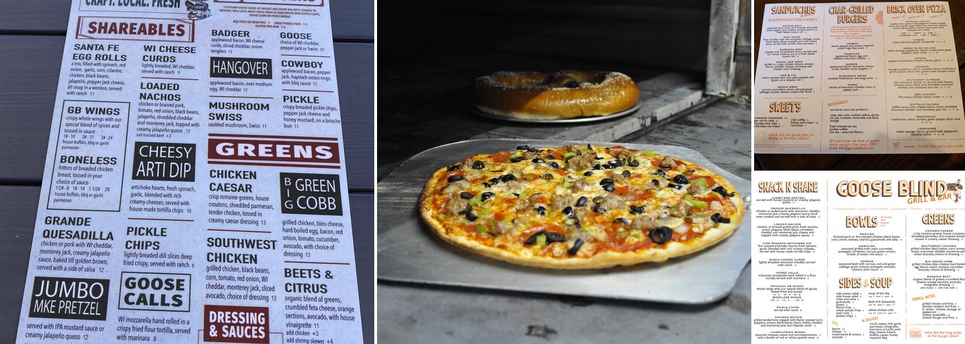 Goose Blind Grill & Bar Menu