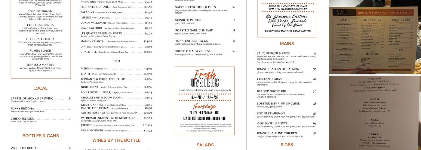 SALT7 Menu
