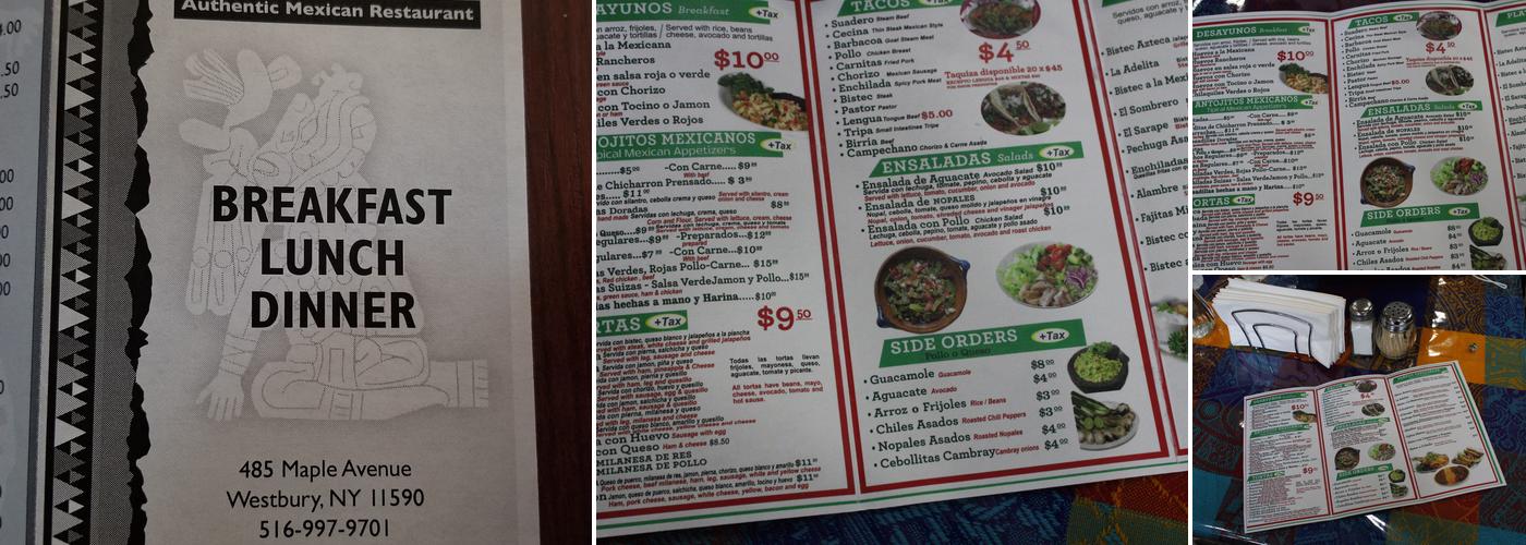 Azteca Deli & Restaurant Menu