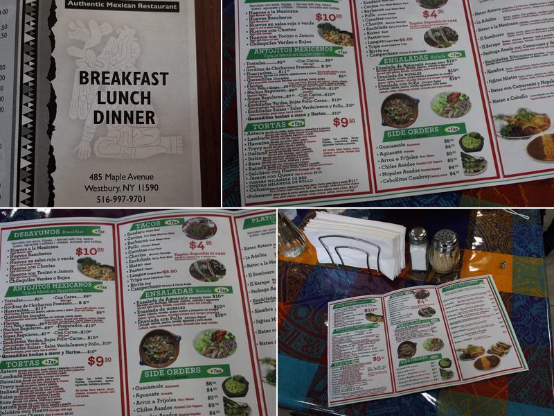 Azteca Deli & Restaurant Menu