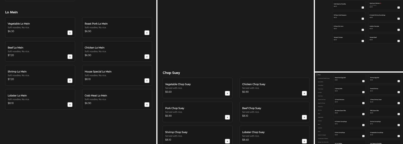 Chen's Express Kitchen Menu