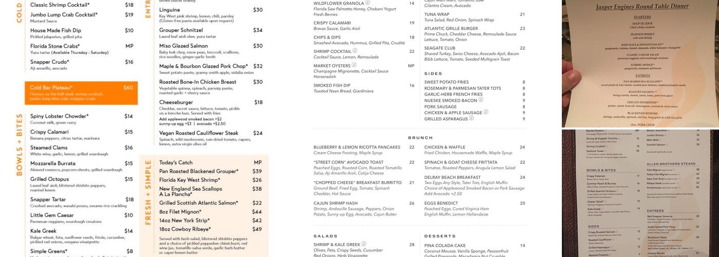 Atlantic Grille Menu