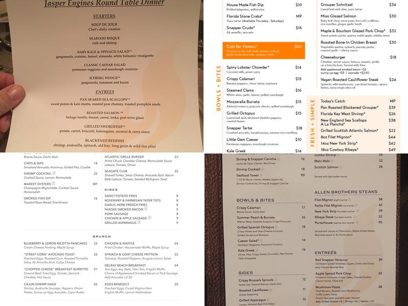 Atlantic Grille Menu