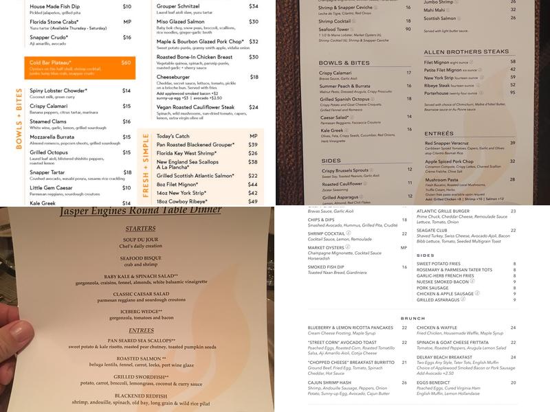 Atlantic Grille Menu