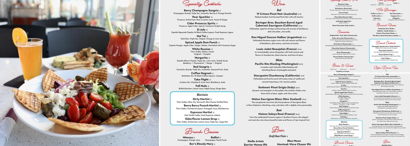 Imperial Diner Menu