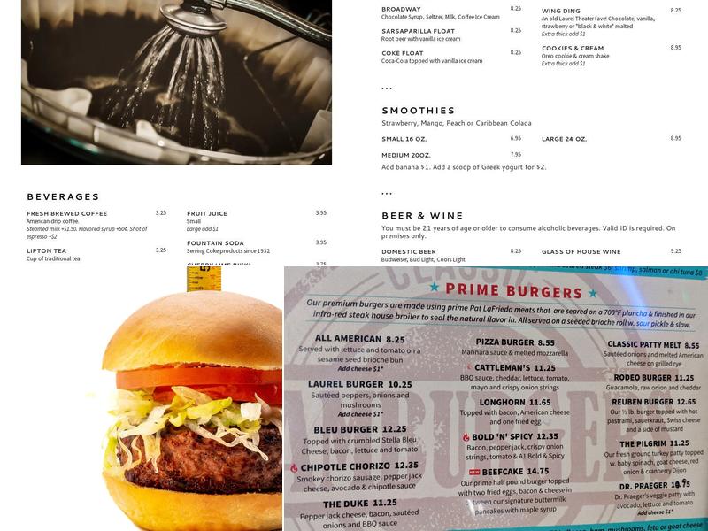Laurel Diner Menu