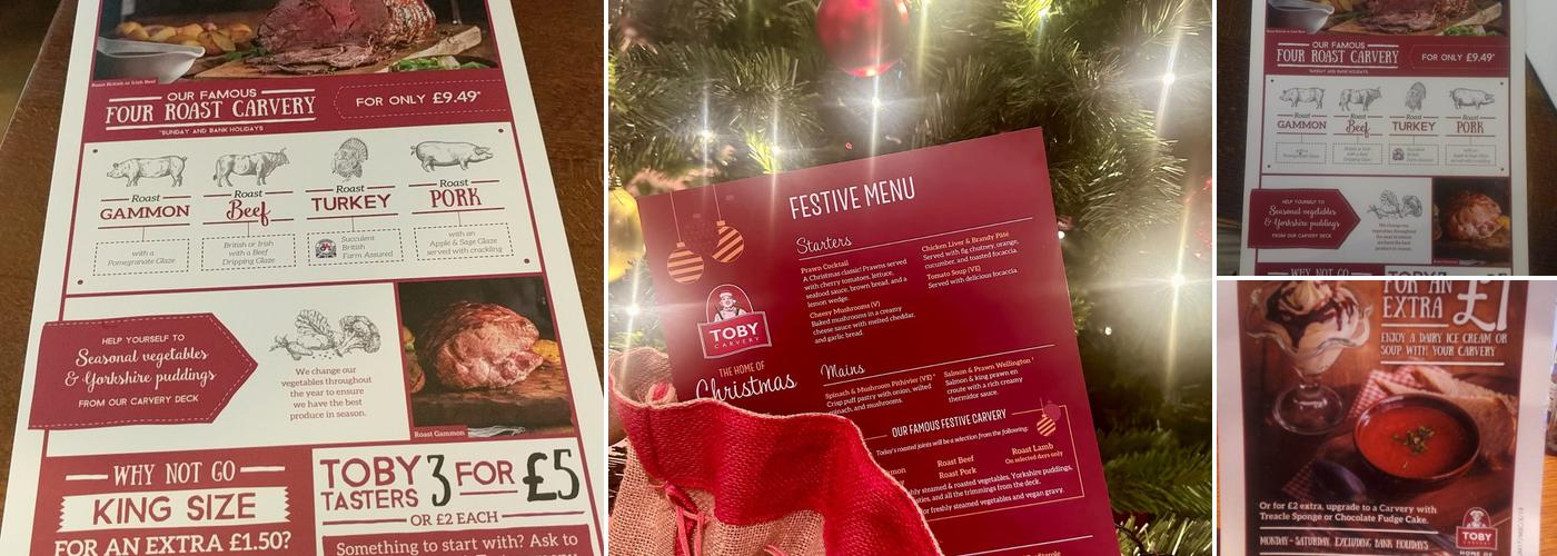 Toby Carvery Downlands Menu