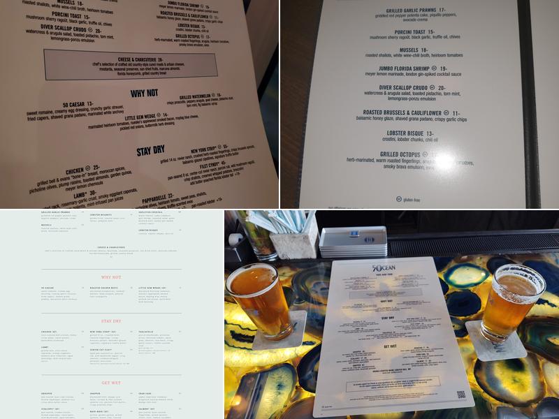 50 Ocean Menu