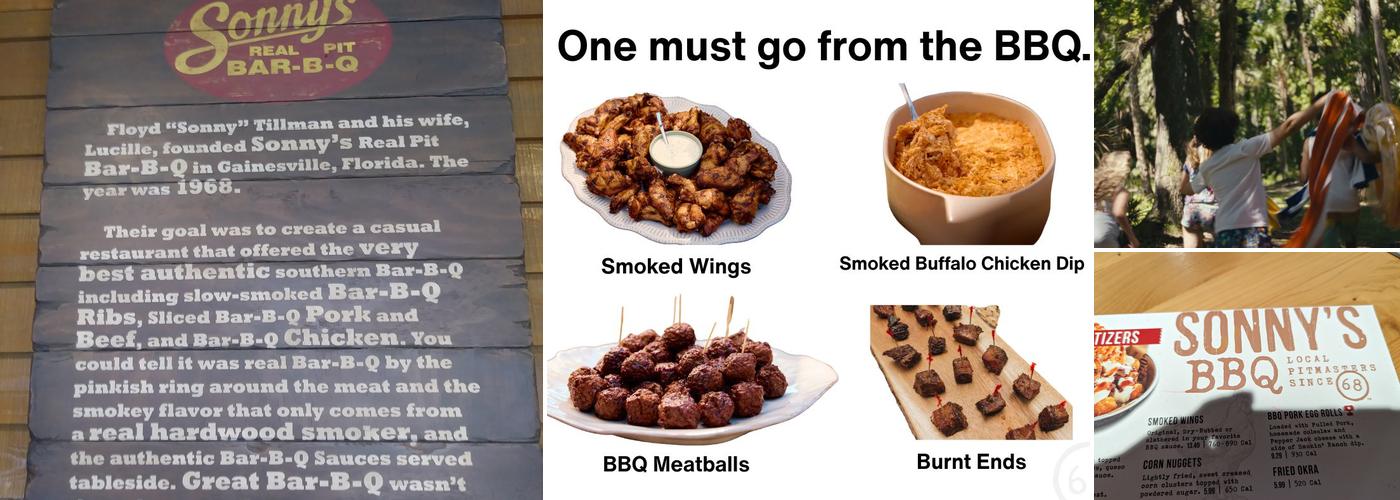 Sonny's BBQ Menu