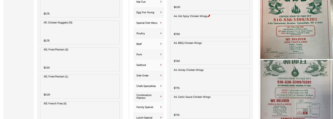King Yee Kitchen Menu
