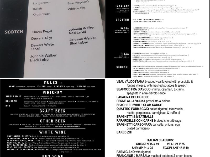 Calogero's Menu